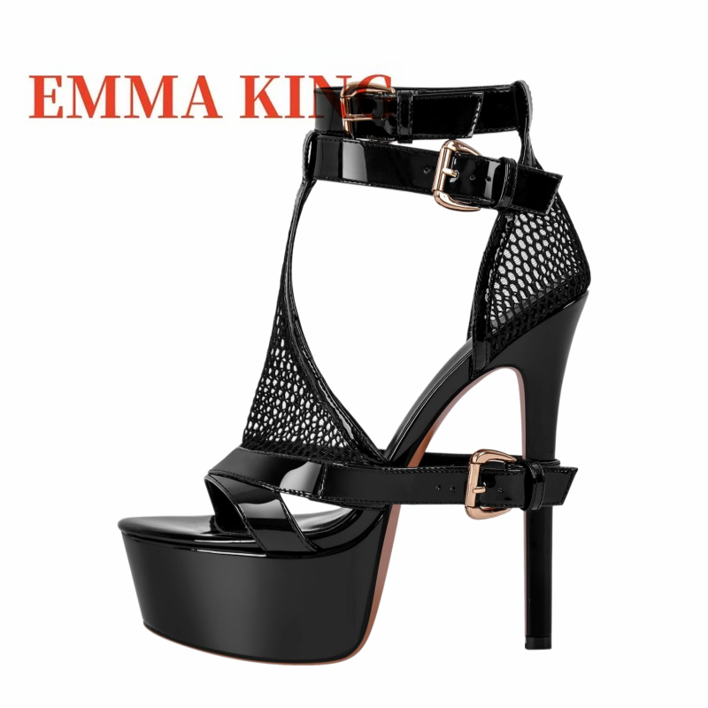 Yellow Mesh Platform Heeled Sa - Women'S Shoes Trendy review and price