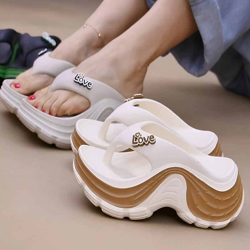 New Y2K Chunky Platform Flip F - Thong Flat Sandal review and price
