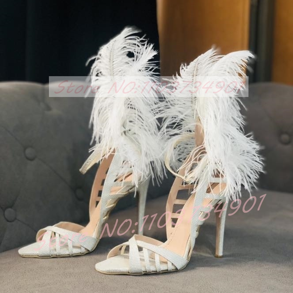 Glam Feather Sequins Stiletto  - Women'S Shoes Trendy review and price