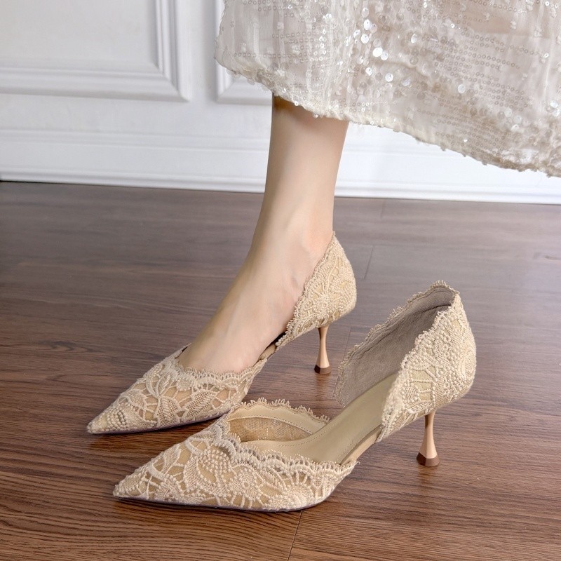 Lace Pointed Toe High Heels Wo - Women'S Shoes Quality review and price