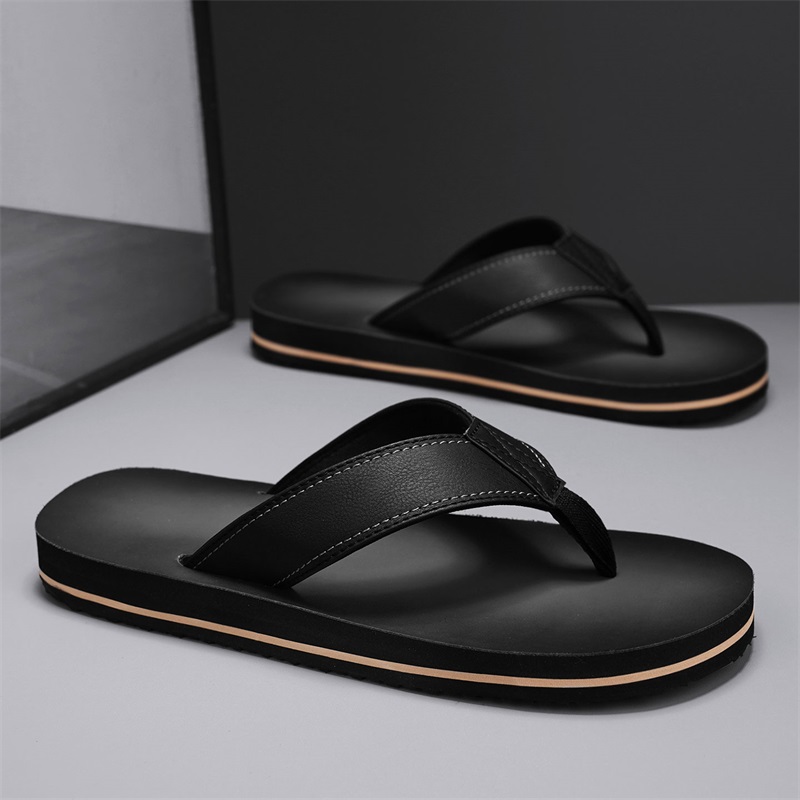 Men's Vintage Washed Faux Leat - Thong Flat Sandal review and price