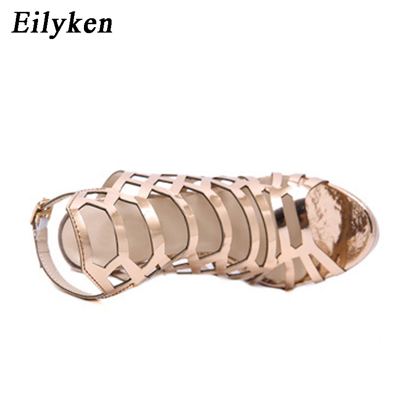 Eilyken Design Golden Open Toe - Gladiator Sandal Women review and price